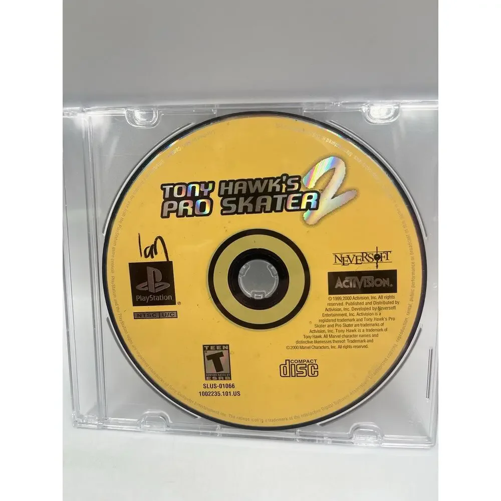 Tony Hawk's Pro Skater 2 (Sony PlayStation 1, 2000) PS1 PSOne PSX PS2 Skating